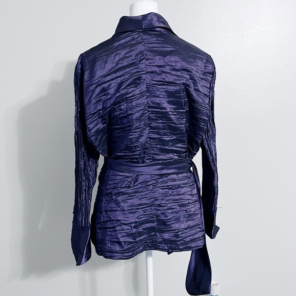 Cachet Purple Wrap Blazer XL Top - Picture 3 of 3